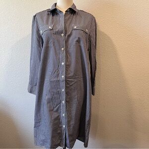 THEORY button up shirt dress/long shirt